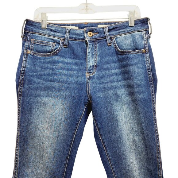 Pilcro And The Letterpress By Anthropologie Mid Rise Skinny Jeans Size 29 blue - Picture 9 of 15